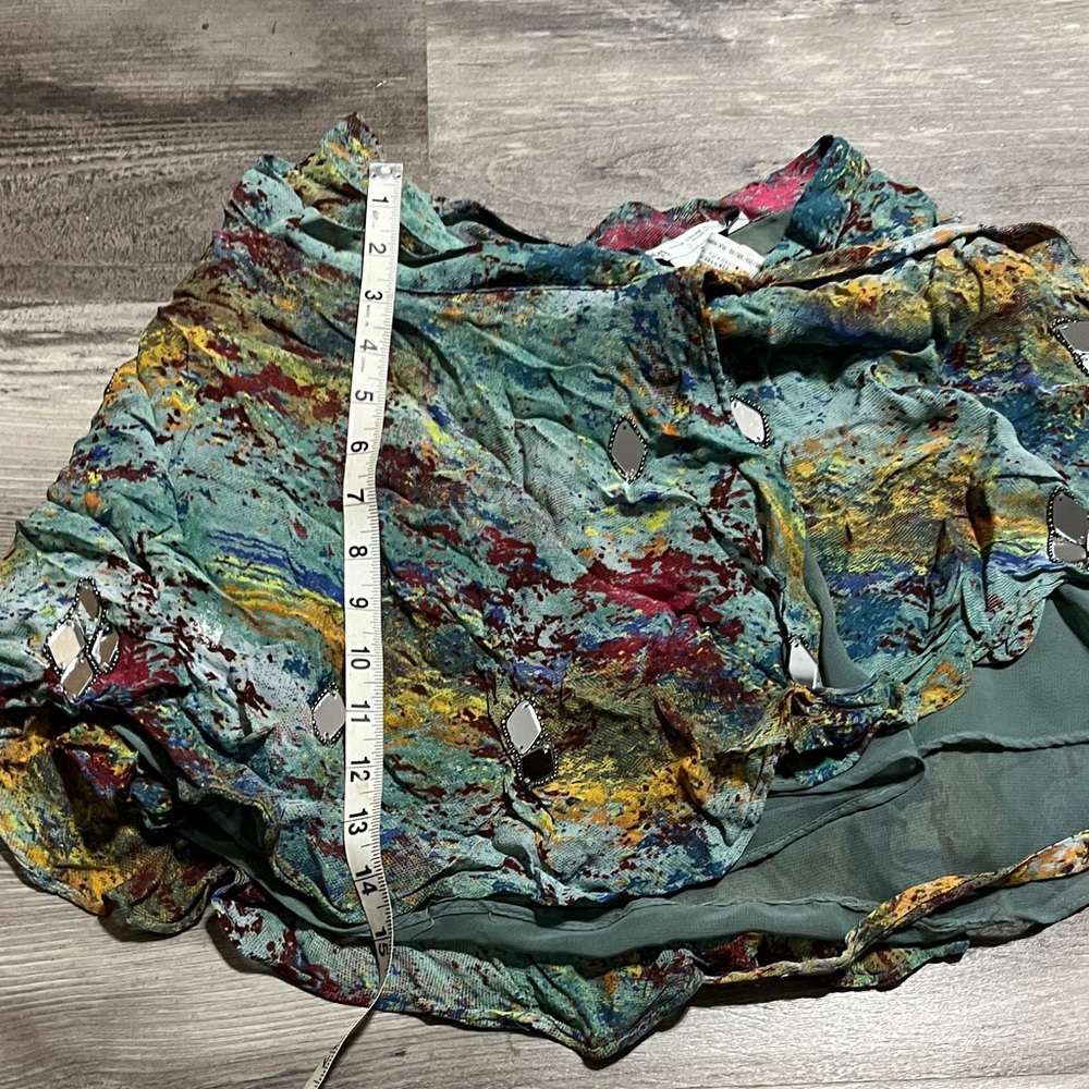 Zara Multicolor Abstract Skirt - Picture 3 of 3